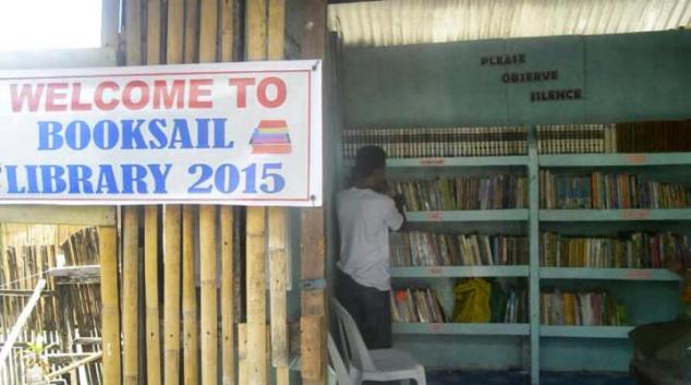 The BookSail Library in Limasawa Island, Southern Leyte.